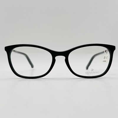 Swarovski Brille Damen oval schwarz silber STRASS Mod. FLO SW 5164 001 NEU
