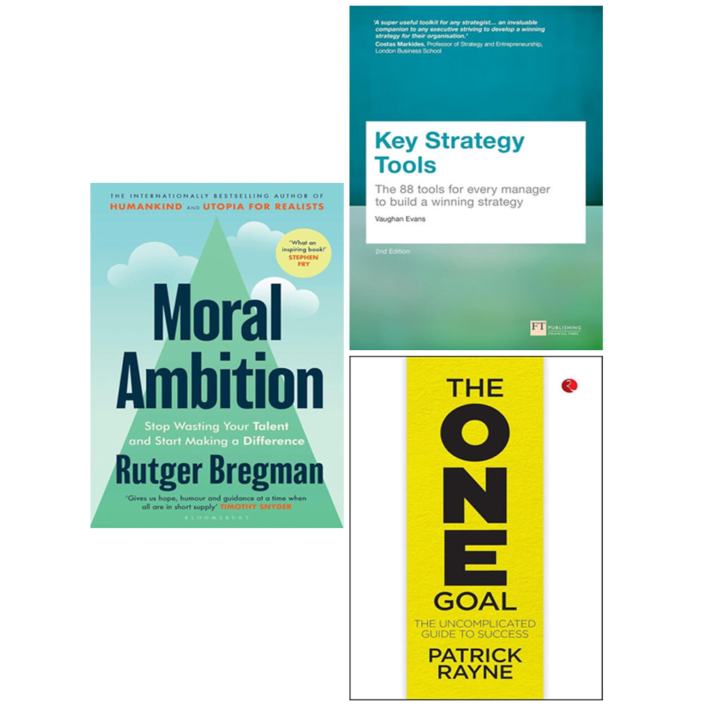Moral Ambition (HB), ONE GOAL Patrick Rayn, Key Strategy Tools 3 Books Set