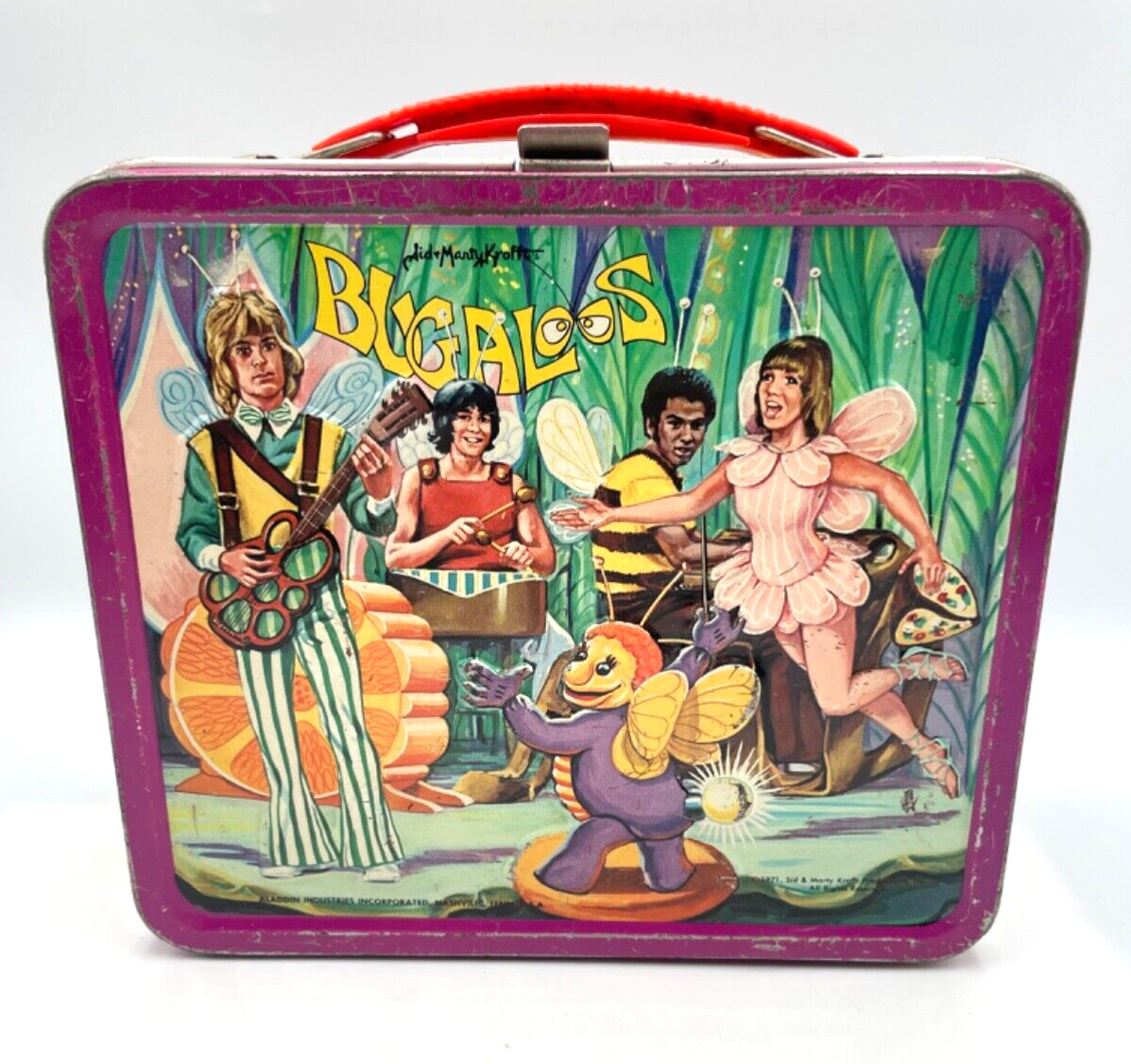Vintage 1971 BUGALOOS Metal Lunchbox Krofft No Thermos Very Rare