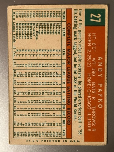 1959 Topps Baseball Singles - Nos 1-299 - Pick Your Card - Complete Your Set - - Bild 33 von 487