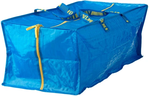 Blue ikea hotsell bag with zipper