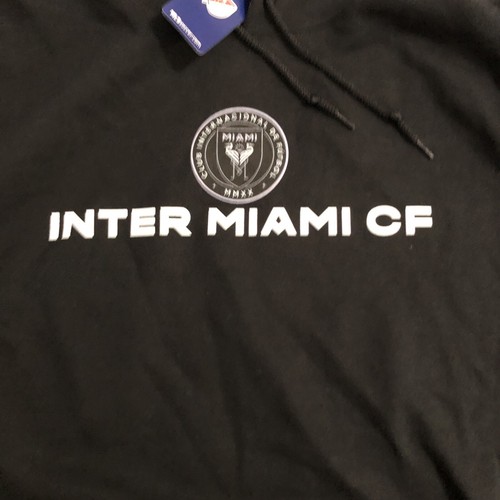 Suéter con capucha Inter Miami CF MLS equipo negro para hombre 2XL club fútbol fútbol fútbol MMXX - Imagen 3 de 10
