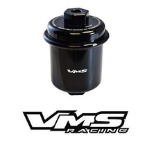 Vms Racing Black Cnc Billet Washable High Flow Fuel Filter For Honda Prelude