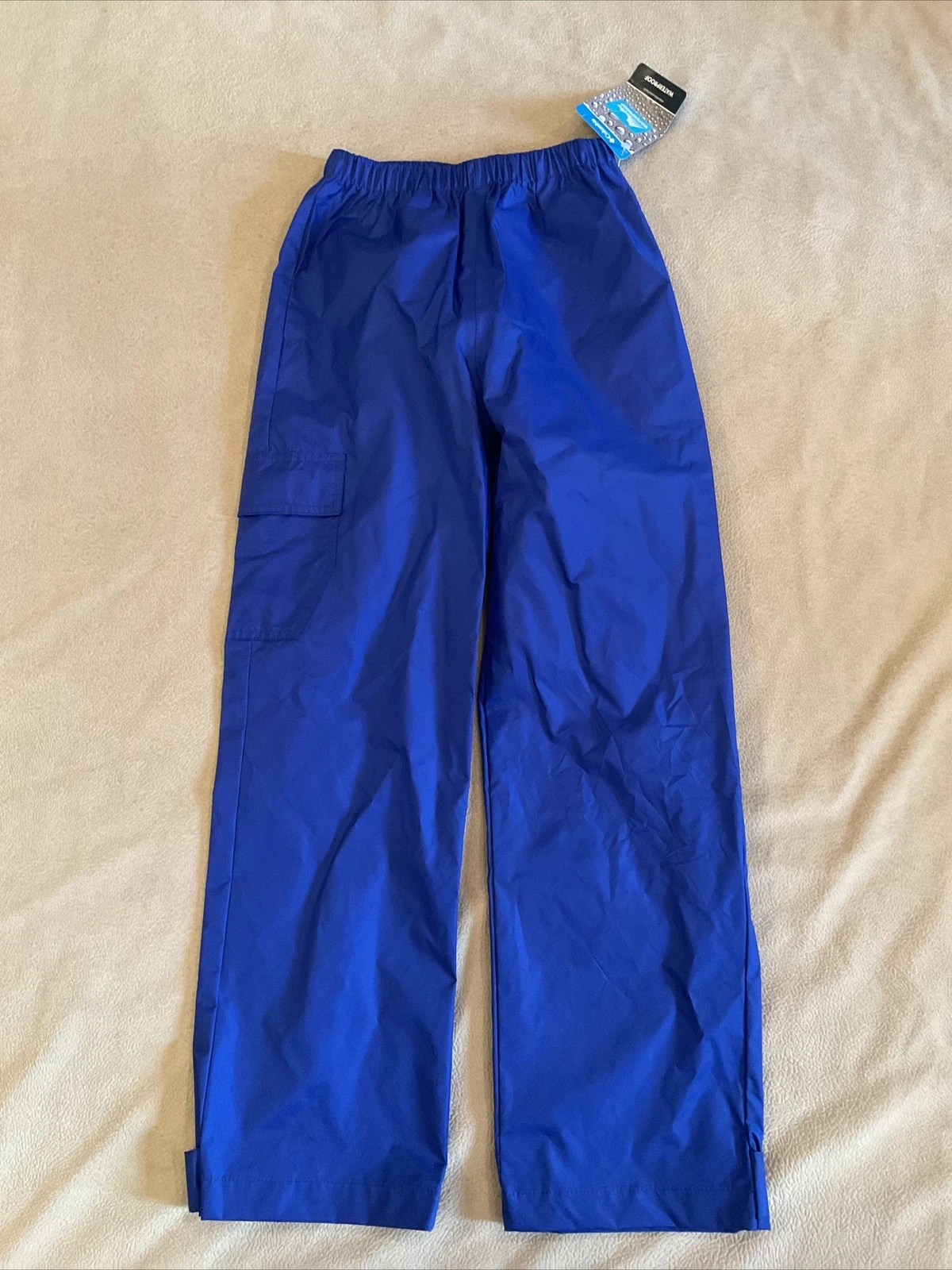 Columbia Rain Pants Boys Girls Small 8 Royal Blue Nwt