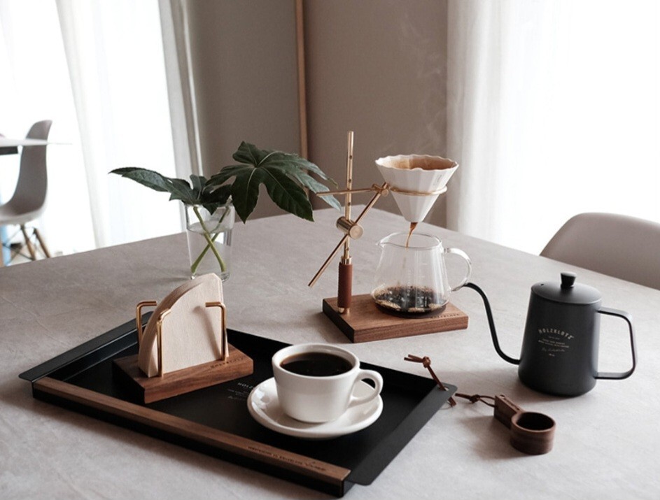 コーヒースタンド:HOLZKLOTZ HOLZKLOTZ Adjustable Coffee Dripper Stand Gold Hand Drip Set | eBay