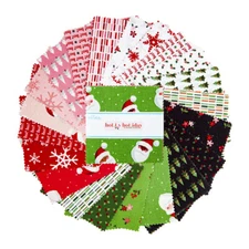 Charm Pack 5" Stacker 42pc Riley Blake "Holly Holiday" Christmas