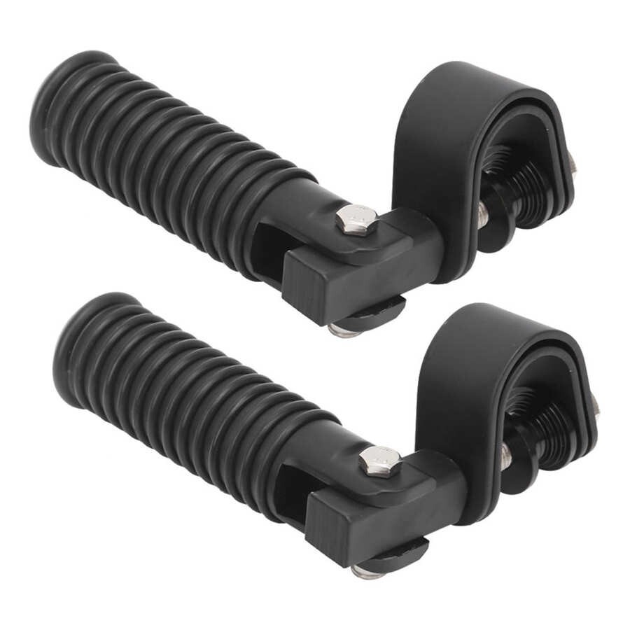 Universal Motorcycle U-Clamp Foot Pegs For 1" To 1-1/4" Engine Crash Bars 7 thumbnail image