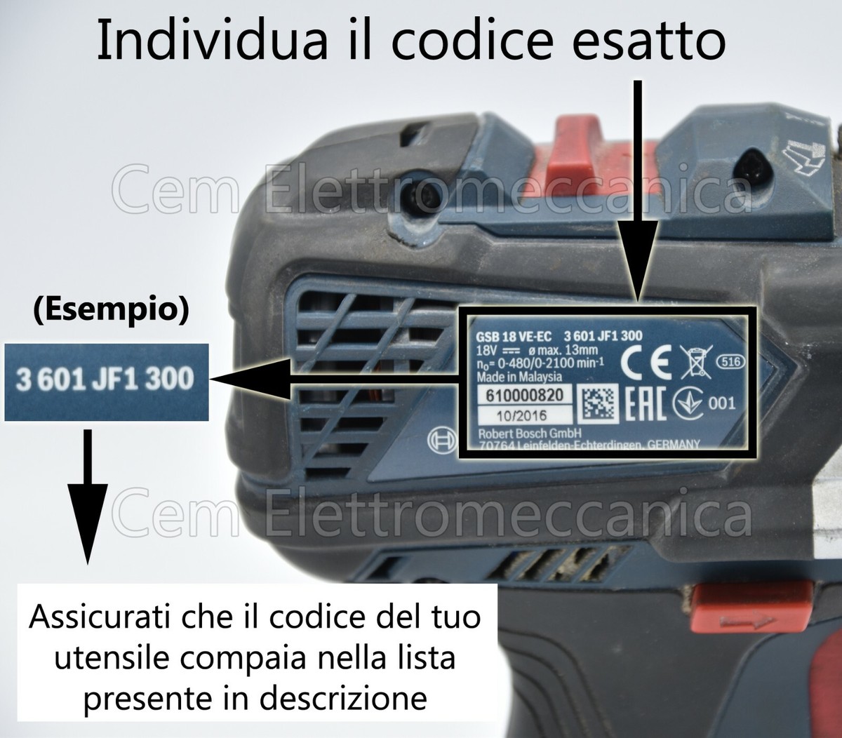 Moteur 18 V Tournevis Batterie Bosch pour GSR Gsb 18 Gli