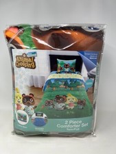 Animal Crossing New Horizons 2 Piece Reversible Comforter Set Twin/Full NEW