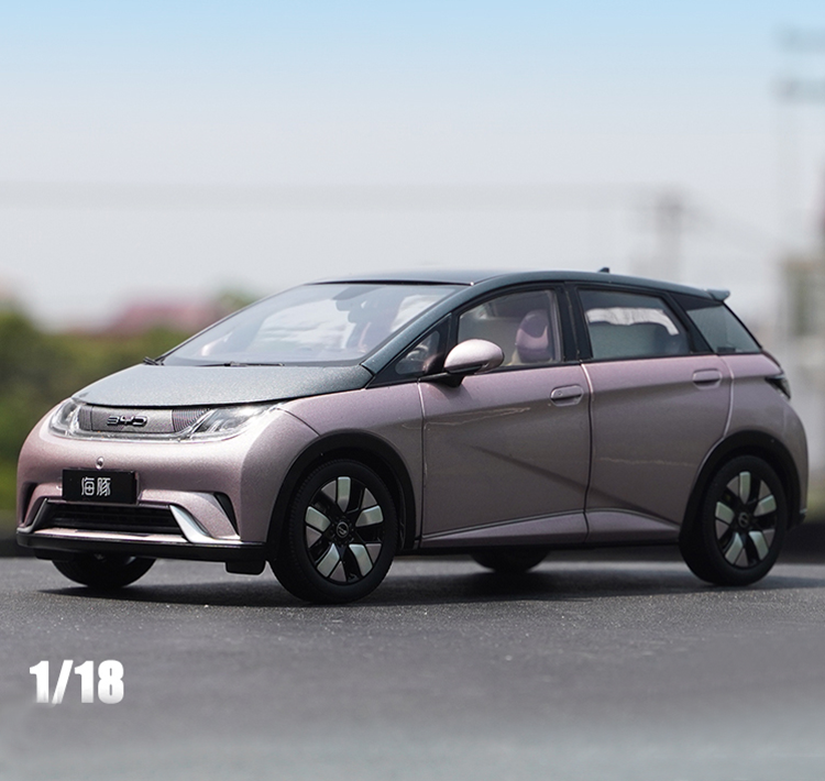 Original Factory 1/18 Scale BYD Dolphin 2021 All-electric Alloy