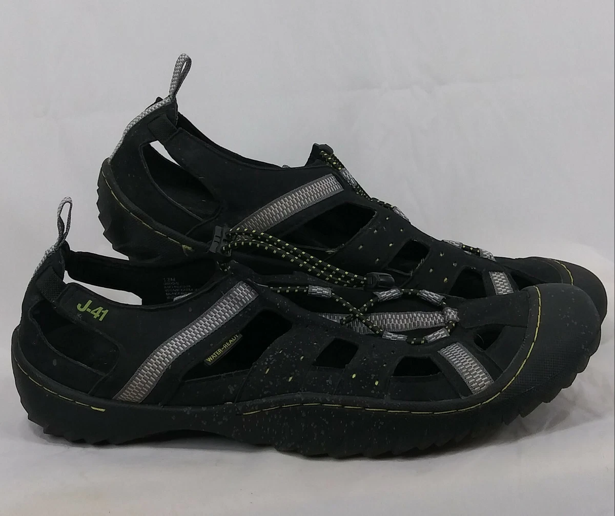 J-41 Sandals Mens 13 Black Slip On Jeep Trail Casual Adjustable Shoes Water J-41 Sandals for Men for sale | eBay main image 2