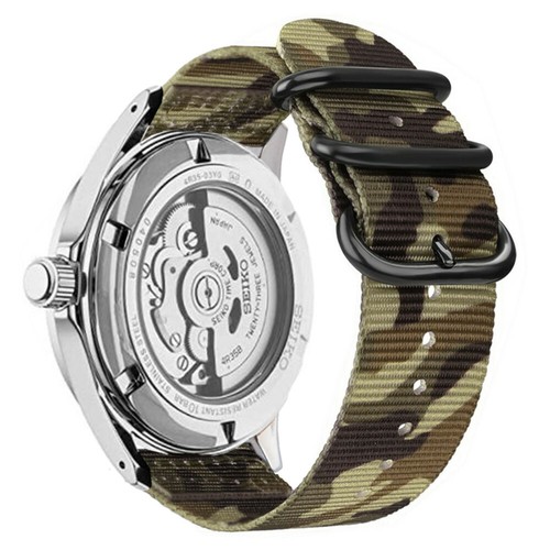 Correa de correa de reloj de nailon de liberación rápida de 18 mm 20 mm 22 mm para reloj de buceo Seiko - Imagen 20 de 27