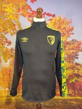AFC Bournemouth black Umbro Tracksuit Jacket. UK men's size Small