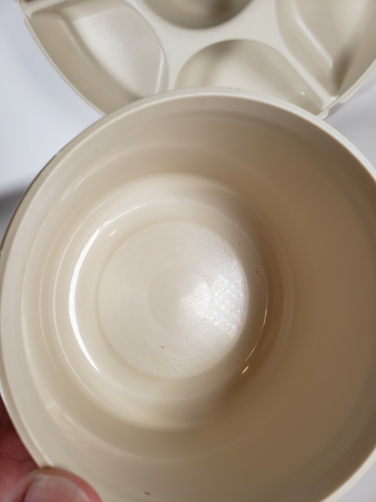 3 Pc Set Tupperware Vintage Veggie Relish PARTY TRAY Dip Bowl No. 1665 ...
