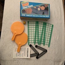 Vintage 1987 Nerf Ping Pong Table Tennis With Instructions and Original Box