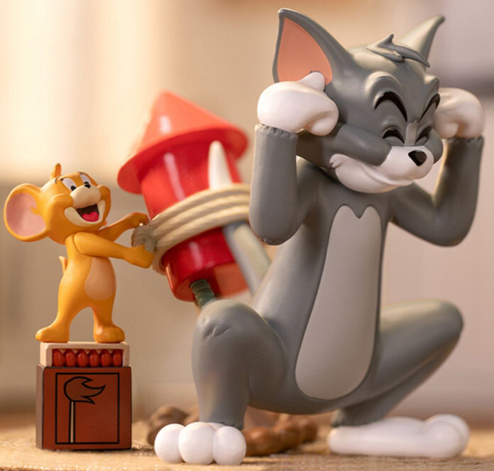 Figurine Tom Et Jerry Balaie - Résine - Démons Et Merveilles X Leblon Delienne - 2001