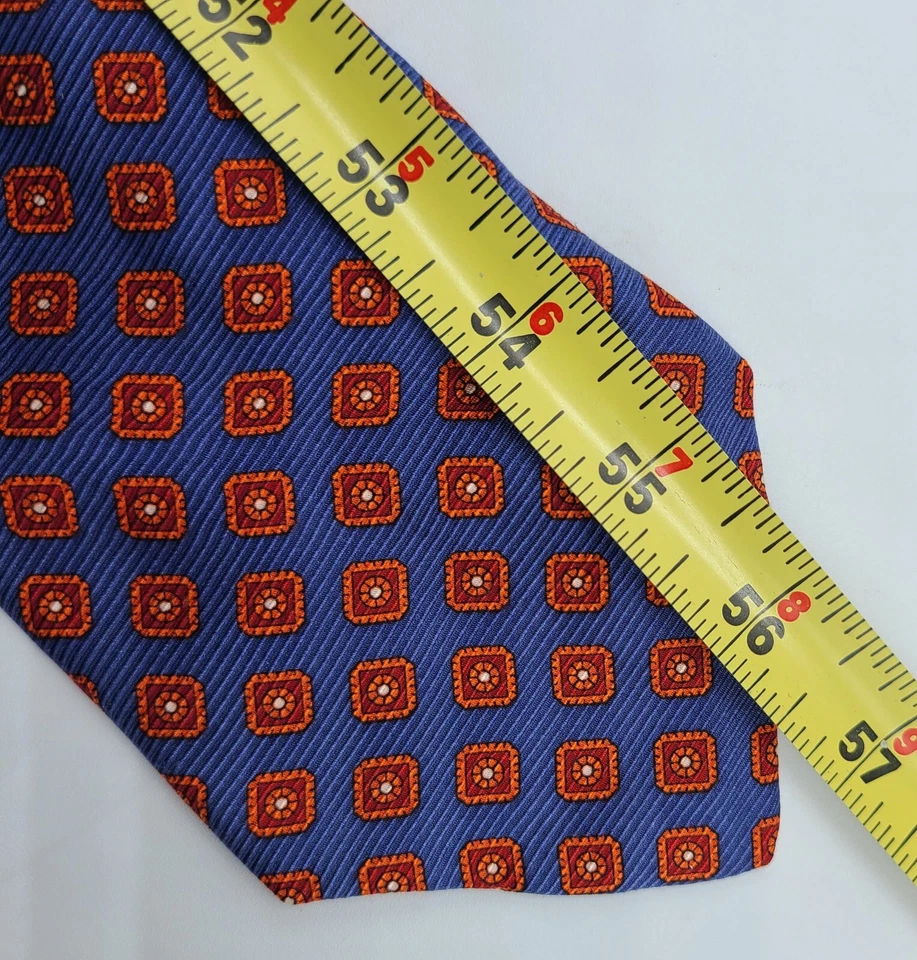 Gravata de seda masculina Brooks Basics feita nos EUA floral 57x3,75 - Imagem 4 de 4