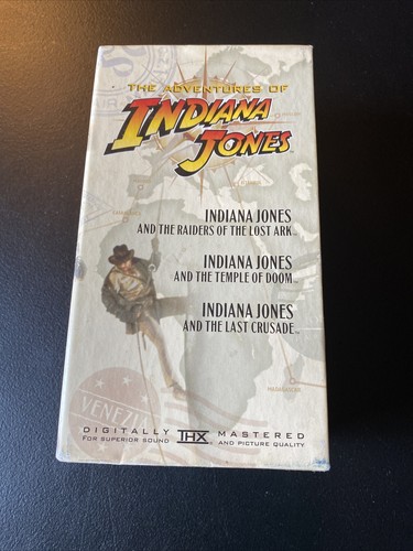 VHS RAIDERS OF THE LOST ARK INDIANA JONES TEMPLE OF DOOM THE LAST CRUSADE V6 - 第 1/10 張圖片