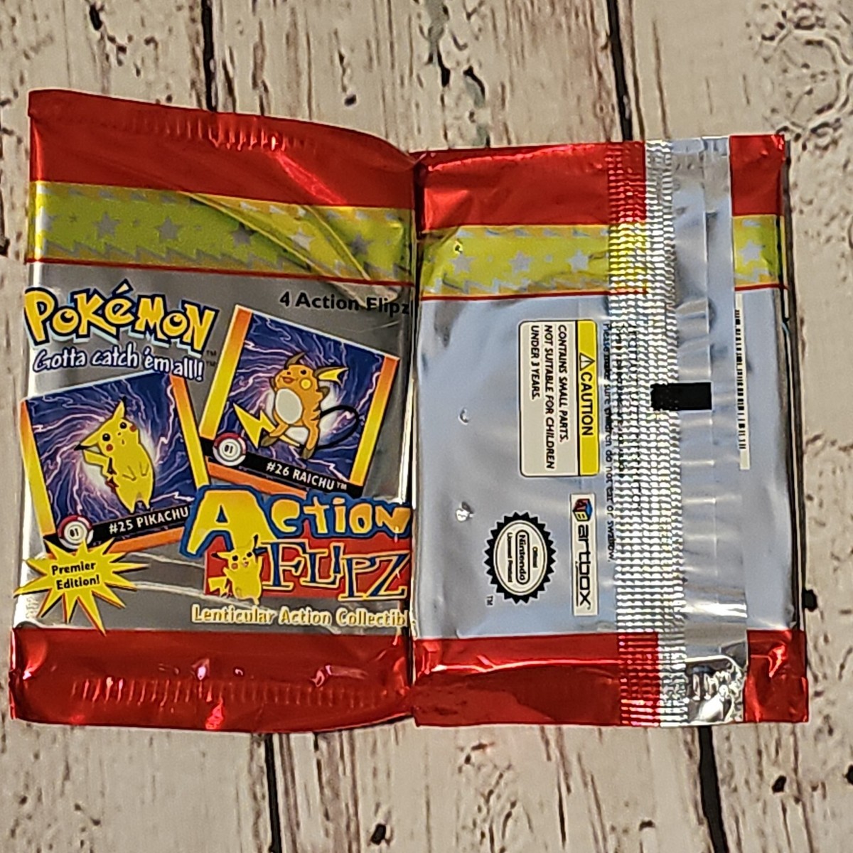 その他 Pokemon Action Flipz Premier Edition BOX Pokemon Action Flipz Premier Edition 4 Cards 1999 Sealed