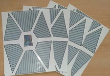 Vintage Star Wars Tie-Fighter (Gray TLJ) Replacement Sticker - No Need To Cut