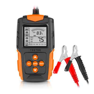 Battery Analyzer Test Tool 12V 24V Car Truck Motorcycle Battery Tester Digital