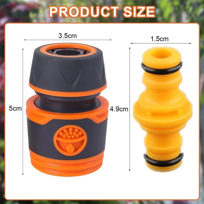 Tubo da giardino in plastica sistema a innesto raccordo per tubo flessibile per Gardena 3/4,1/2 pollici - Immagine 3 di 4