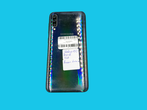 Samsung Galaxy A50 SM-A505FN, 128GB, Black, Unlocked, Broken Glass, Scratched - Afbeelding 5 van 7