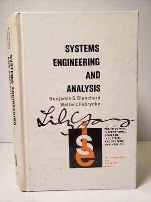 Systems Engineering and Analysis Industrial Business Book by Fabrycky Blanchard