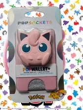 Popsockets Pokemon PopWallet "JIGGLYPUFF" Phone Wallet, Grip and Stand, Sealed