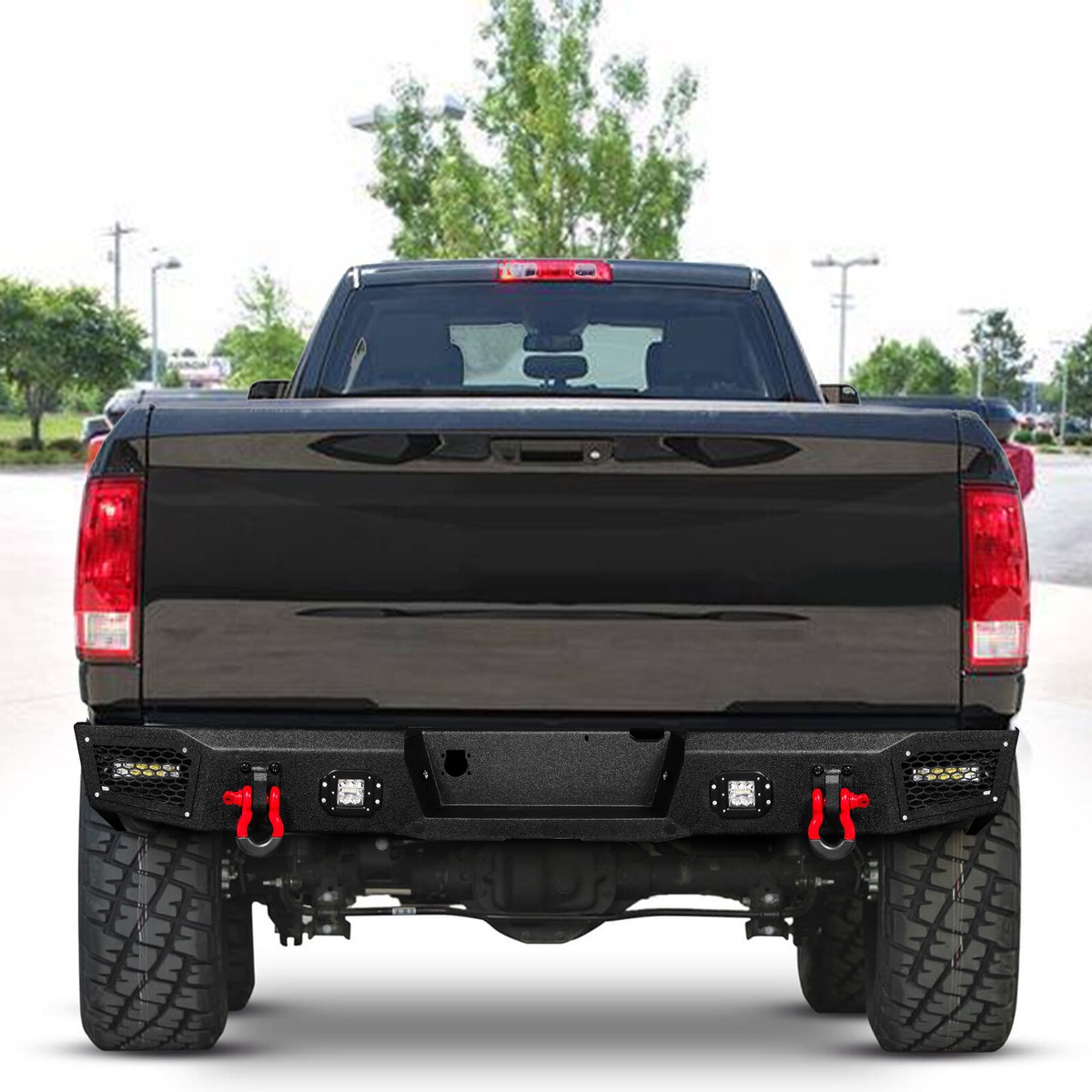 Offroad For 2003-2008 2009 Dodge RAM 2500 3500 Rear Bumper w/LED