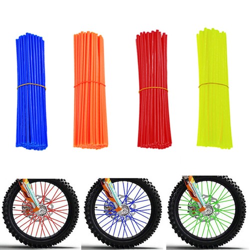 72 Pcs Bike Wheel Spoke Wraps Skins Covers For Bicycle Rim Guard
