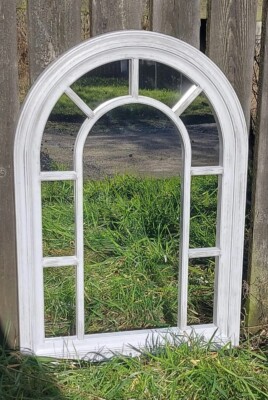 Fenster Wand Garten Spiegel jedes Wetter Ornament robuster Rahmen Innen/Außen - 71x51