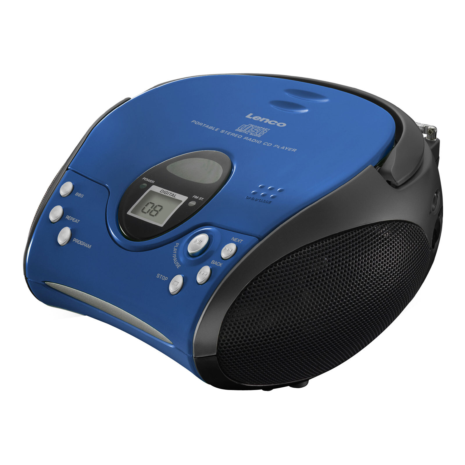 Thumbnail - Lenco Scd-24 Ukw Fm Radio Radiorekorder Cd-player Netz-&