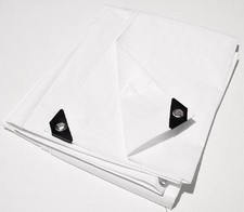 10' x 24' White Heavy Duty 12 mil Tarp Patio Party Tent Swap Meet Booth Canopy
