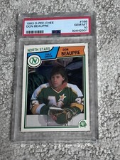 1983 O-PEE-CHEE OPC HOCKEY CARD PSA 10 DON BEAUPRE MINNESOTA NORTH STARS