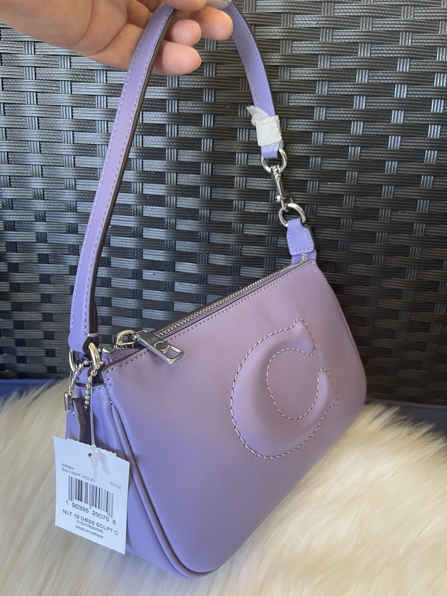 COACH CR364 Nolita 19 Smooth Leather With Stitched C Silver/Light