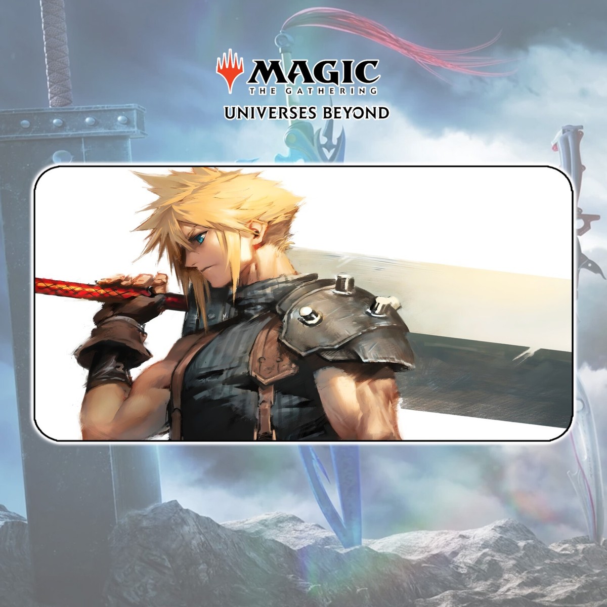 Playmat Cloud Strife FF7 - MTG Magic The Gathering x Final