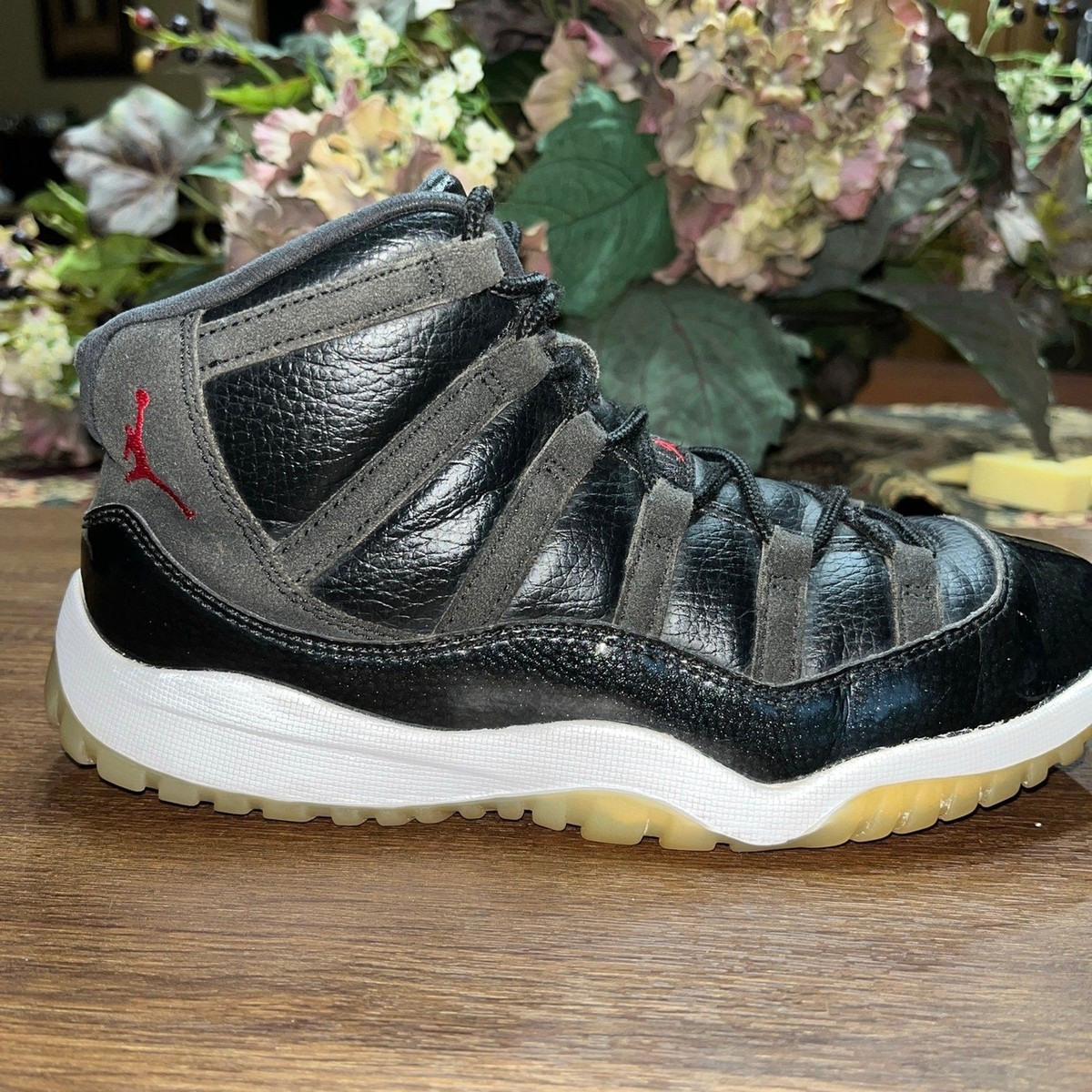 Nike Air Jordan 11 Retro Sneakers Pebbled Leather/Suede -Youth Sz