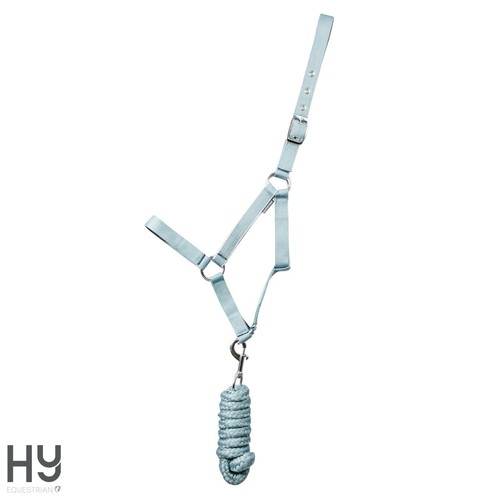Collar de cabeza y cuerda de plomo Synergy de Hy Equestrian - herrajes plateados - ajustables - Imagen 2 de 33