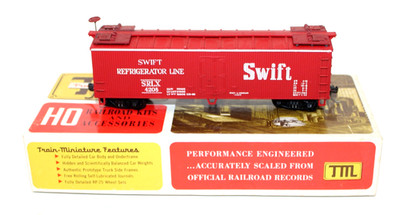 TMI Train Miniature 8057 HO 40' wood Reefer Swift SLRX 4205 Built/ Boxed KDs
