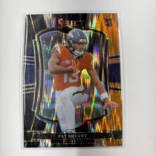 2025 Panini Select Pat Bryant (RC) Black & Orange Shock Prizm Premier #112