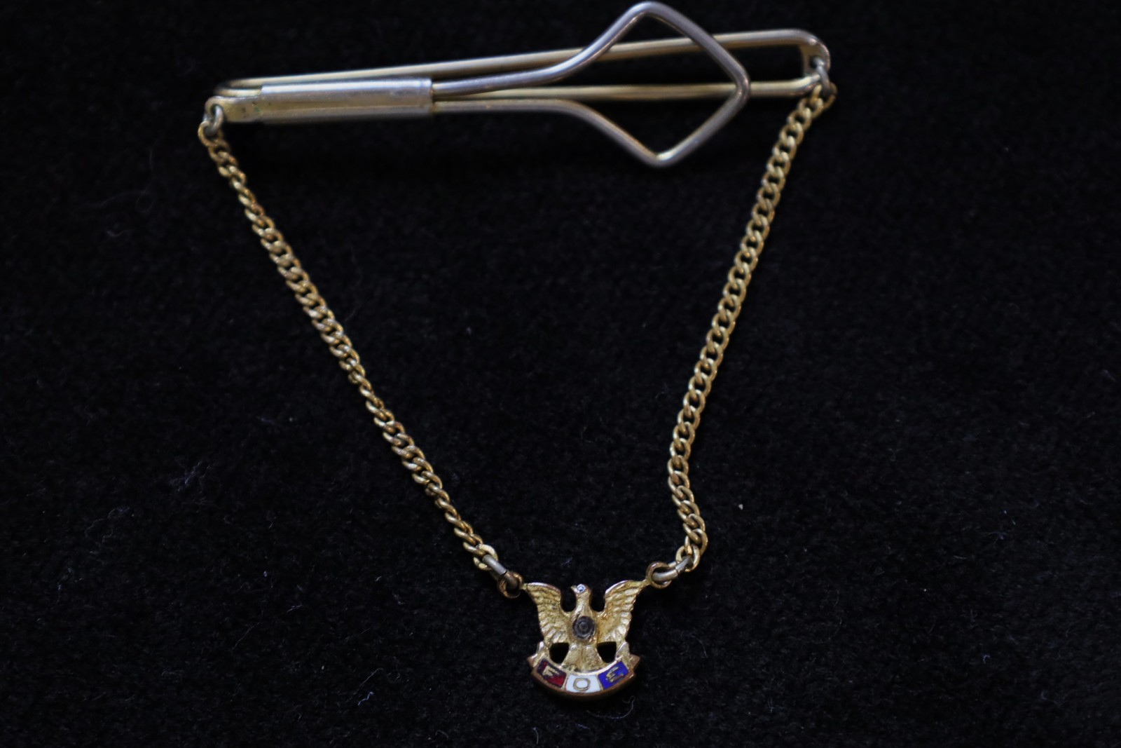 Vintage Tie chain FOE Fraternal Order of Eagles