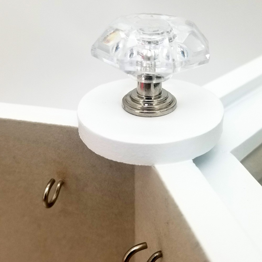 NEW! OnDisplay DELUXE WOOD ROTATING JEWELRY/COSMETIC ORGANIZER - SOFT LINED