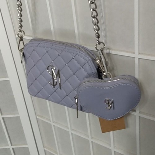 **Steve Madden Hyper Violet quilted crossbody bag set w/ coin pouch - Afbeelding 6 van 16