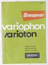 Modellbau Prospekt Graupner Variophon / Varioton - Funkfernbedienungen Grundig 1964
