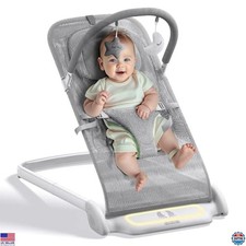 Derson Portable Baby Bouncer Seat for Infants 0-6 Months, Foldable, 8 Melodies