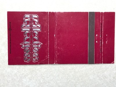BA588 Matchbook Cover Reflections Dupont Plaza Restaurant Dallas Texas TX
