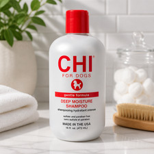 CHI for Dogs Deep Moisture Shampoo, 16 fl oz (473 mL), for Dogs With Dry Skin,