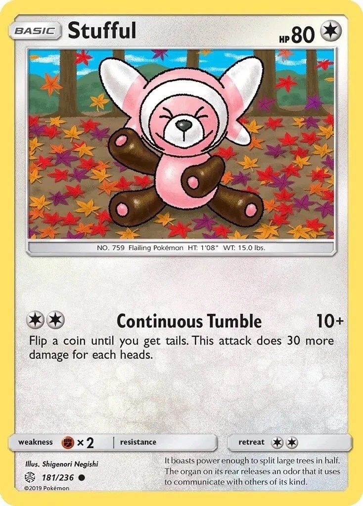 Pokemon - Stufful - 181/236 - Cosmic Eclipse - NM/M