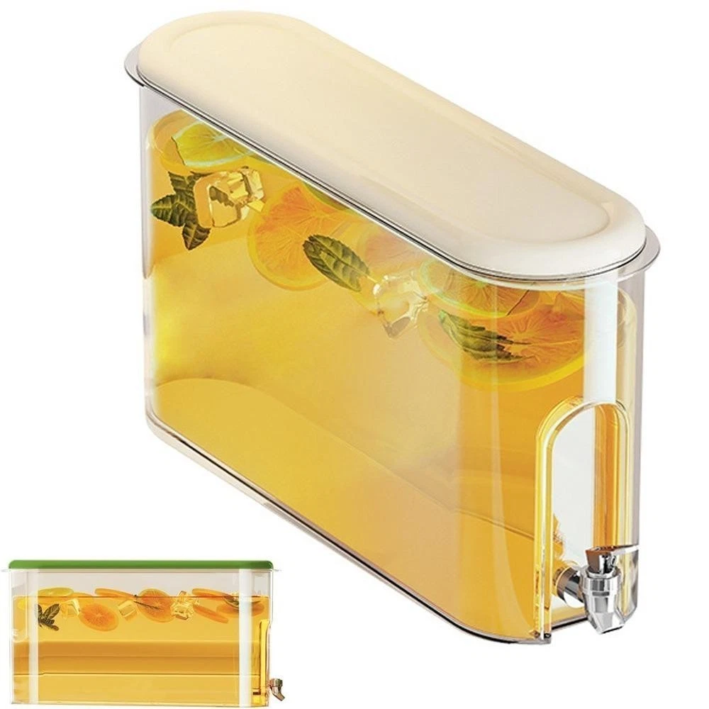 4l Refrigerator Beverage Dispenser Water Juice Container Tap Bpa Free Kettle
Opens in a new window o